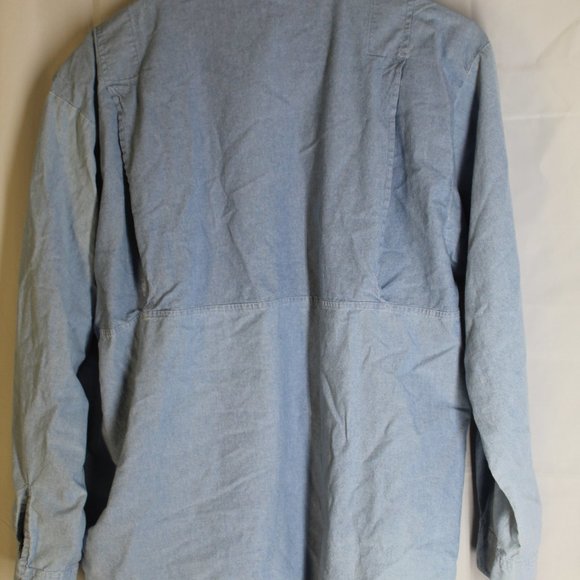 Columbia Mens Button Down Light Denim Shirt 2XL - Picture 8 of 9